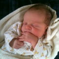 Monica and Peter's baby